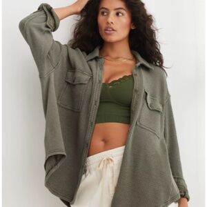 Aerie Lumberjane Waffle Shirt